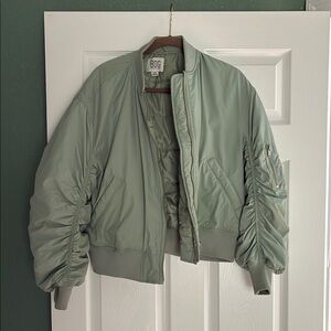 BDG Women's Green Bomber Jacket